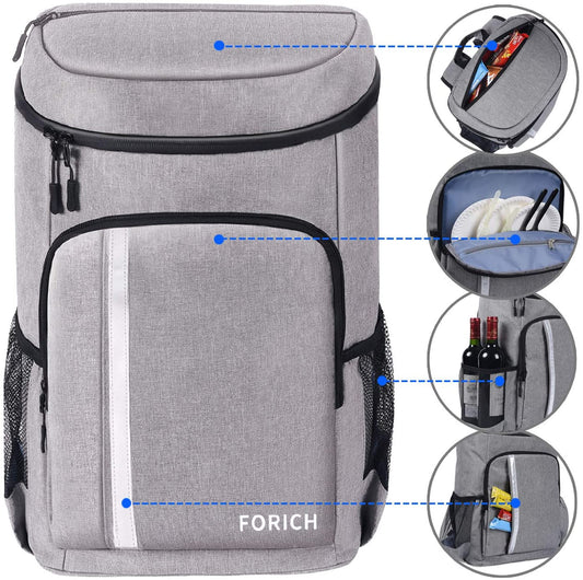 Backpack Cooler Leakproof Insulated Waterproof Backpack Cooler Bag, Holds 30 Cans